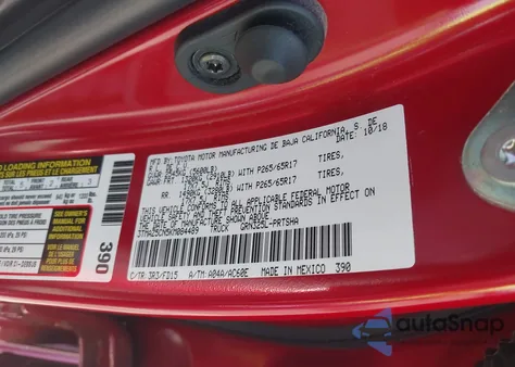 2019 Toyota Tacoma Trd Sport из США, поврежденный, VIN 3TMAZ5CN5KM084489